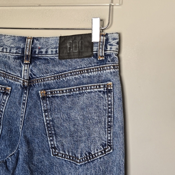 OU BDG A-Wide Acid Wash High Rise Rigid Denim Wide Leg 90’s Y2K Jeans 28 - Picture 5 of 10